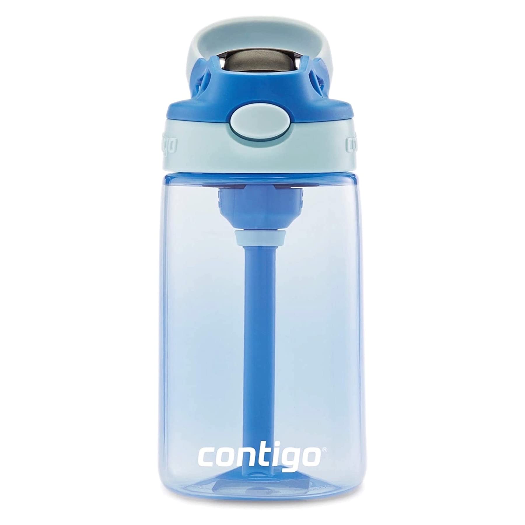 Contigo Kids Straw Water Bottle With Autospout Lid, 14Oz, Cotton Candy