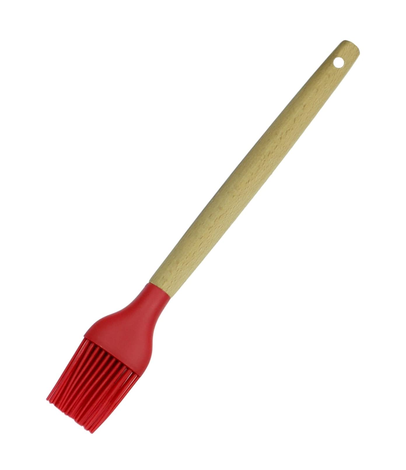Kitchenfest Silicone Basting Brush Wood Handle, Heat Resistant And NonStick Cookware Cooking Utensil, Bpa Free, 28 Cm Large  R