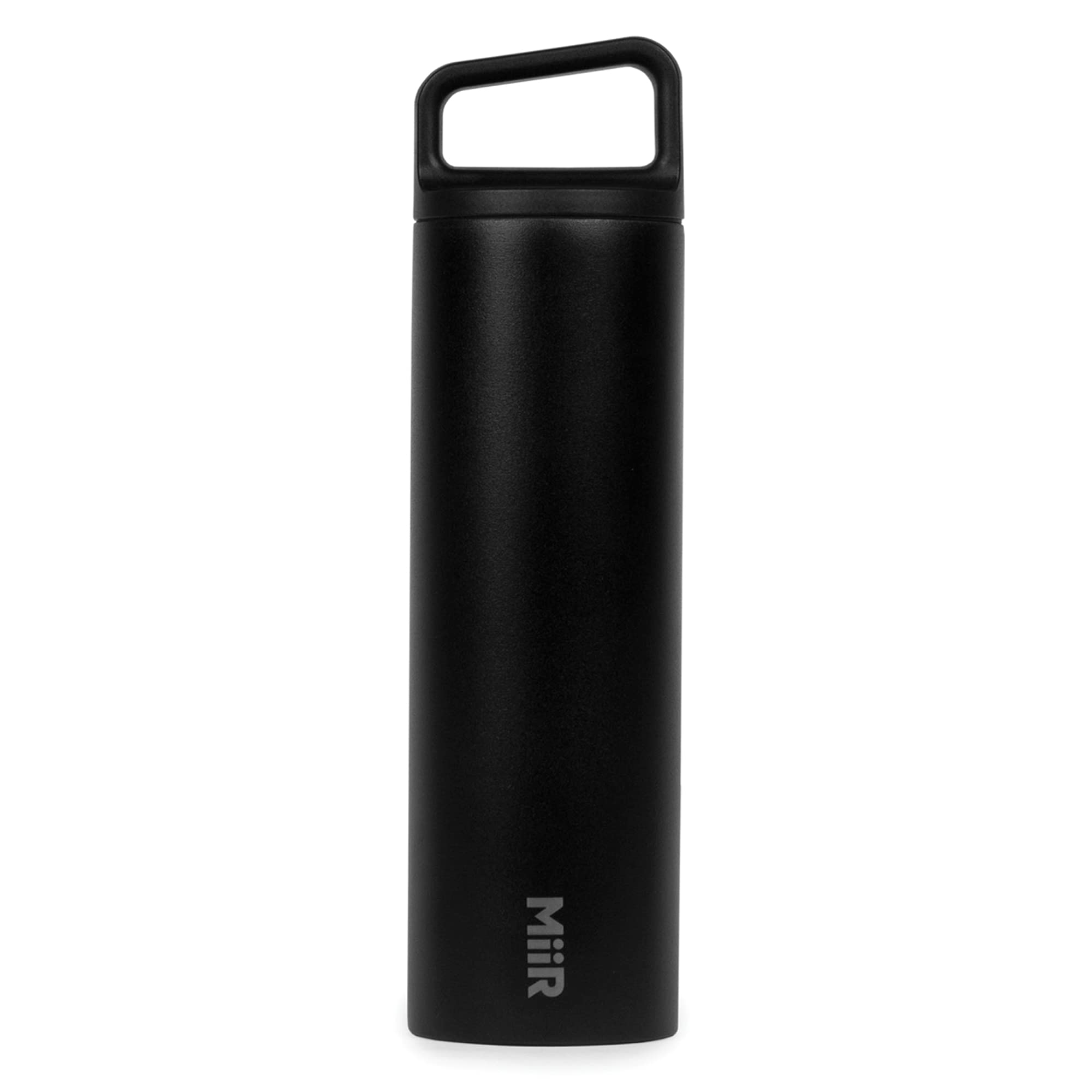 Miir, Wide Mouth Water Bottle, Vacuum Insulated Leakproof, Stainless Steel Construction, Black, 20 Oz