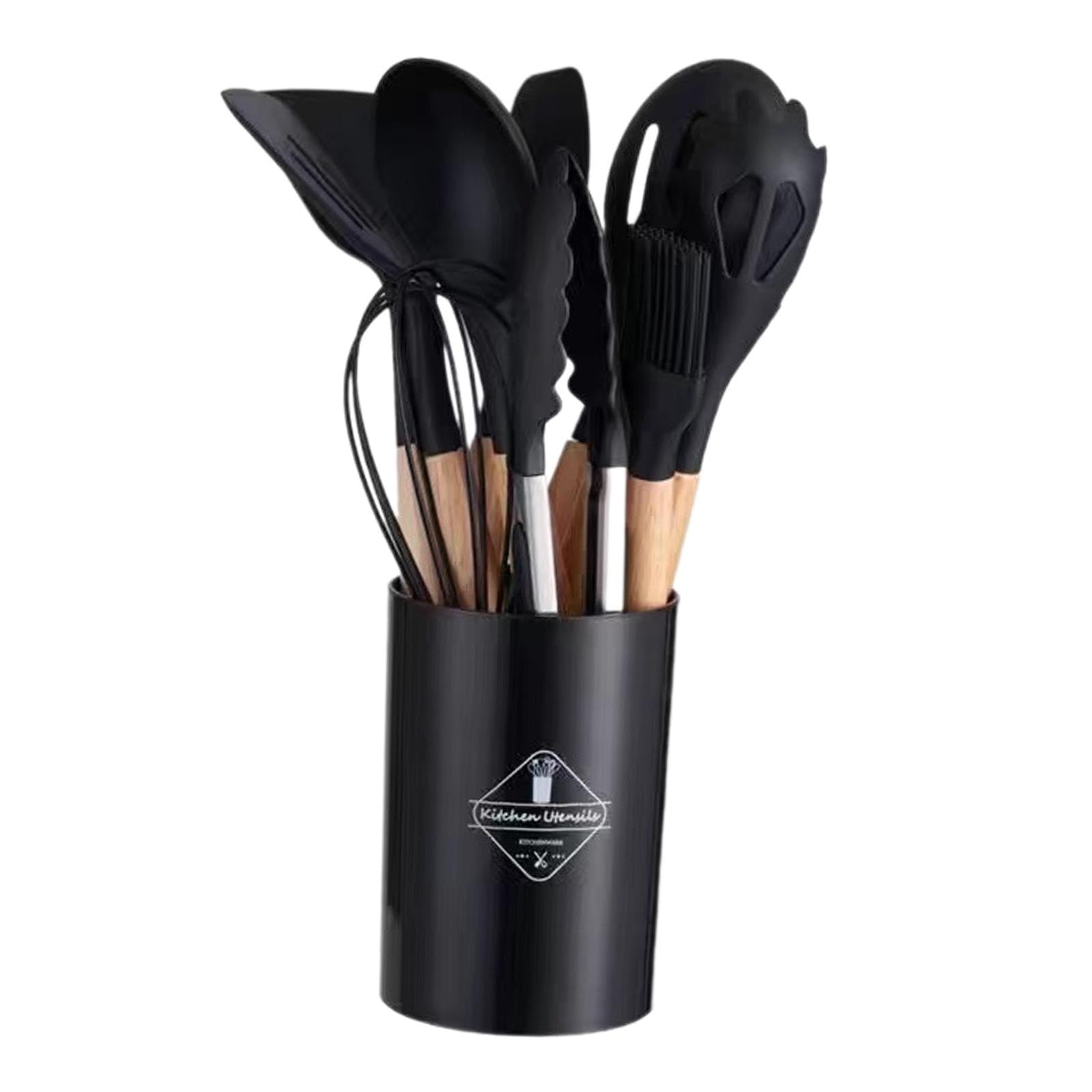 Myaddiction 12X Silicone Cooking Utensils Set Serving Nonstick Silicone Kitchen Utensils