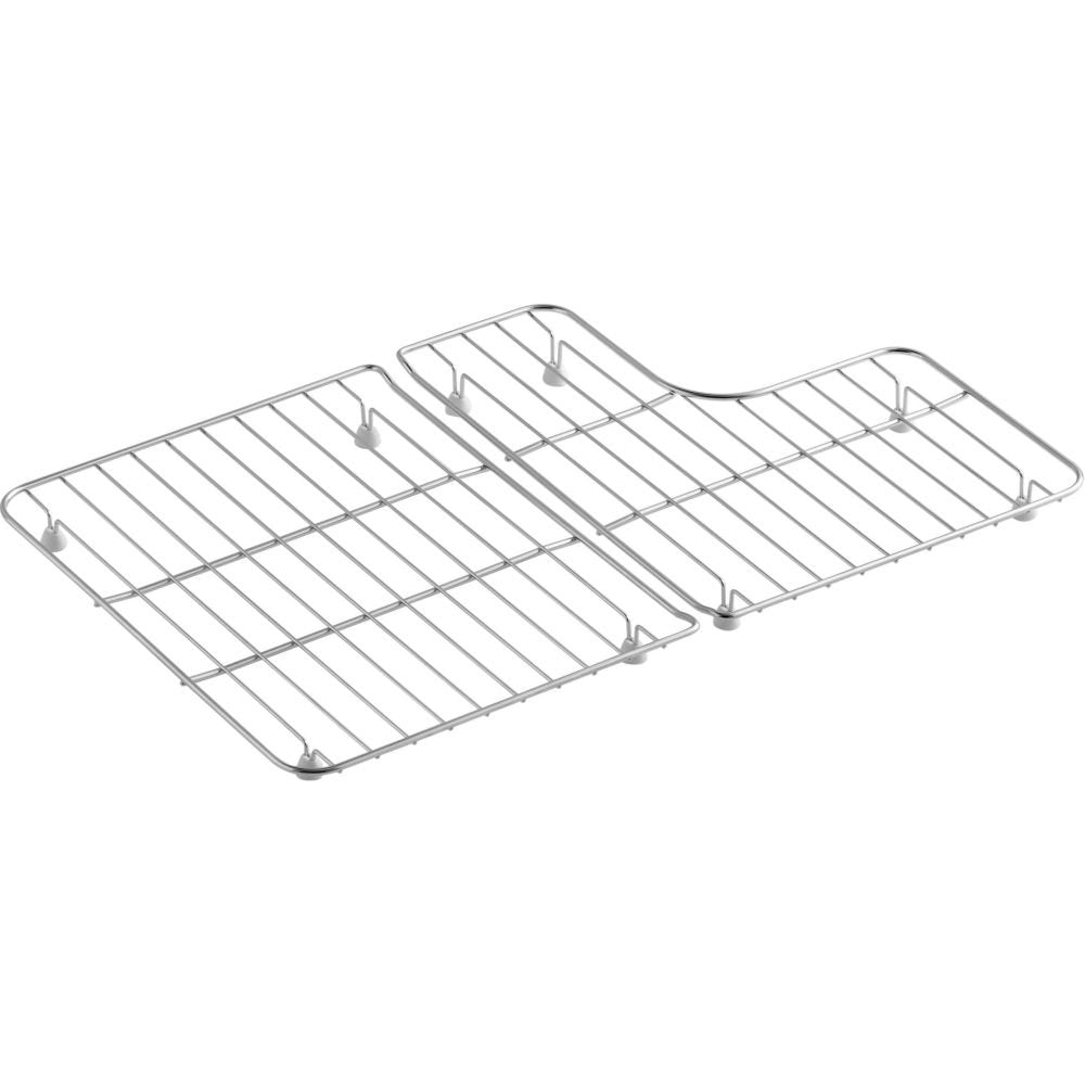 Kohler K-6638-St Whitehaven Sink Racks For 30-Inch Whitehaven Kitchen Sink, Includes Left And Right Racks, Stainless Steel