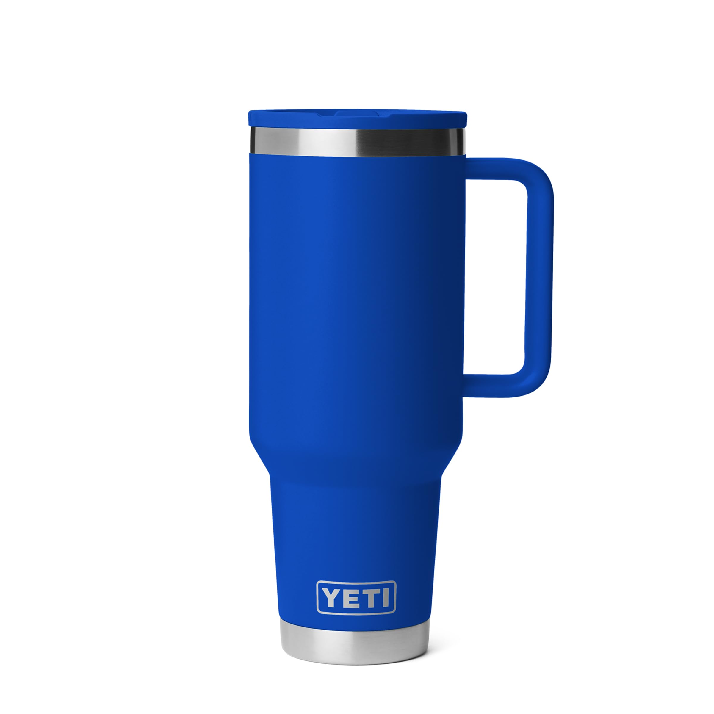 YETI Rambler 40 oz Travel Mug with Flip Straw Lid  Stainless Steel, Vacuum Insulated, Leakproof, Cup Holder Friendly, Royal Blu