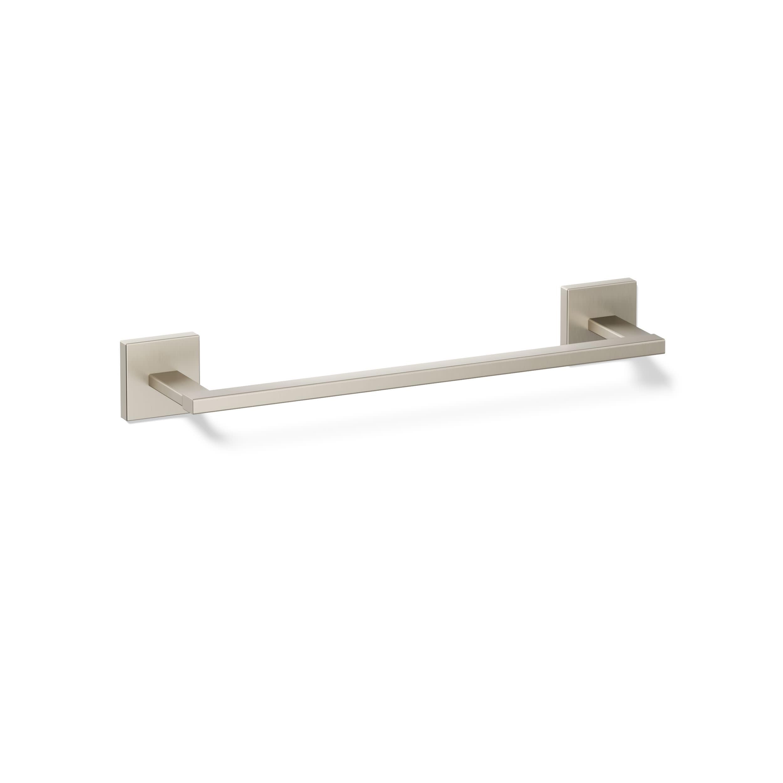Kohler 23286-BN Square 12 Towel bar, Vibrant Brushed Nickel