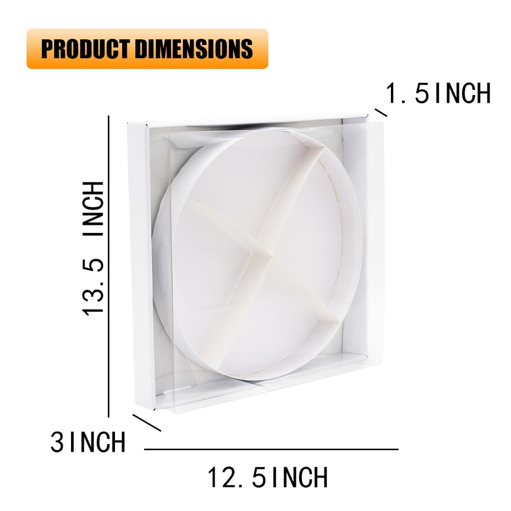 SHENGHE 12 Fillable Cardboard Letter Charcuterie Gift Cupcake Box With Cover Sweets Packaging (O)