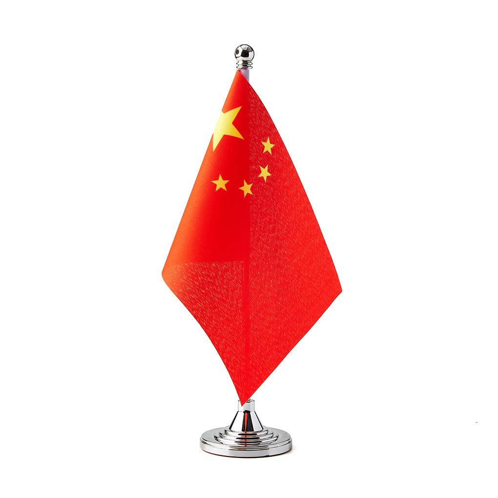 China Flag Chinese Table Desk Small Mini Flags Decorations
