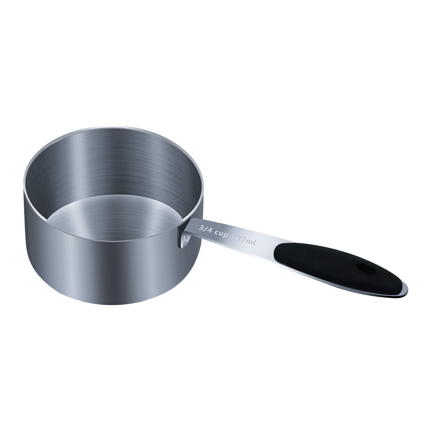 Leifeny 3/4 Cup(12 Tbsp | 177 Ml |177 Cc| 6 Oz) Measuring Cup, Stainless Steel Measuring Cups, Single Metal Measuring Cup, Kitch