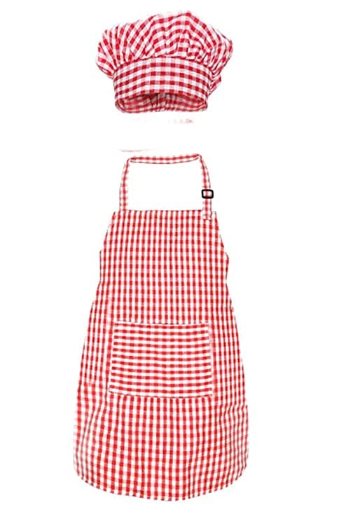 Modernaz Baby Chef Apron With Hat Dress Photography Prop (Multi Colour) (56 Years)