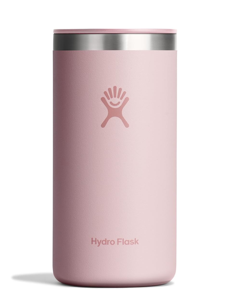 Hydro Flask Travel Coffee Cup - Insulated Stainless Steel, Non-Spill, Leak Resistant to-Go Tumbler 16 Oz Trillium Pink