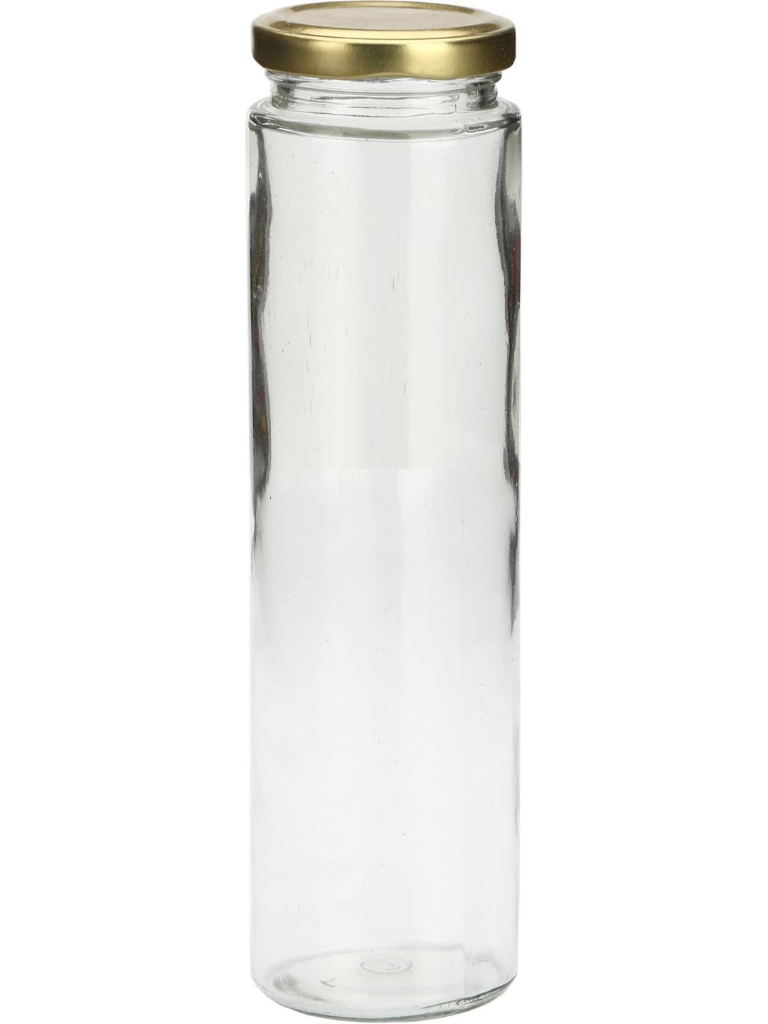 Afast Food Grade Multipurpose Home & Kitchen Storage Transparent Glass Jar Container With Metal Lid, 500 Ml, Set Of 1, Transpare