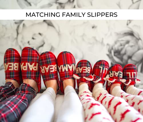 Dearfoams Kids Unisex Slipper, Lil Bear Tartan Plaid, Us 5-6 Toddler