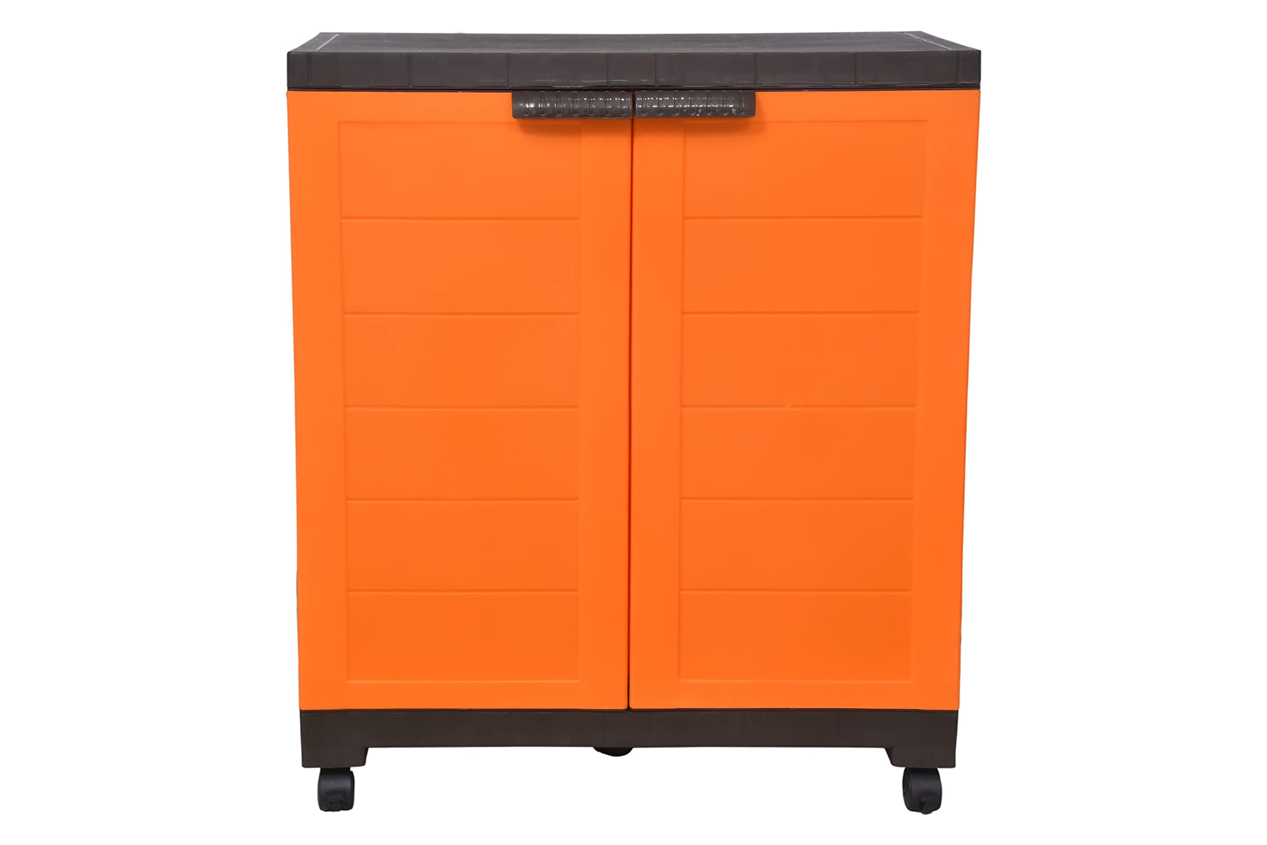 Prima Alfa 360 Plastic Cabinet With Wheel Lockable Casters For Storage | Space Organizer | Cupboard | Living Room | Kids | Multi