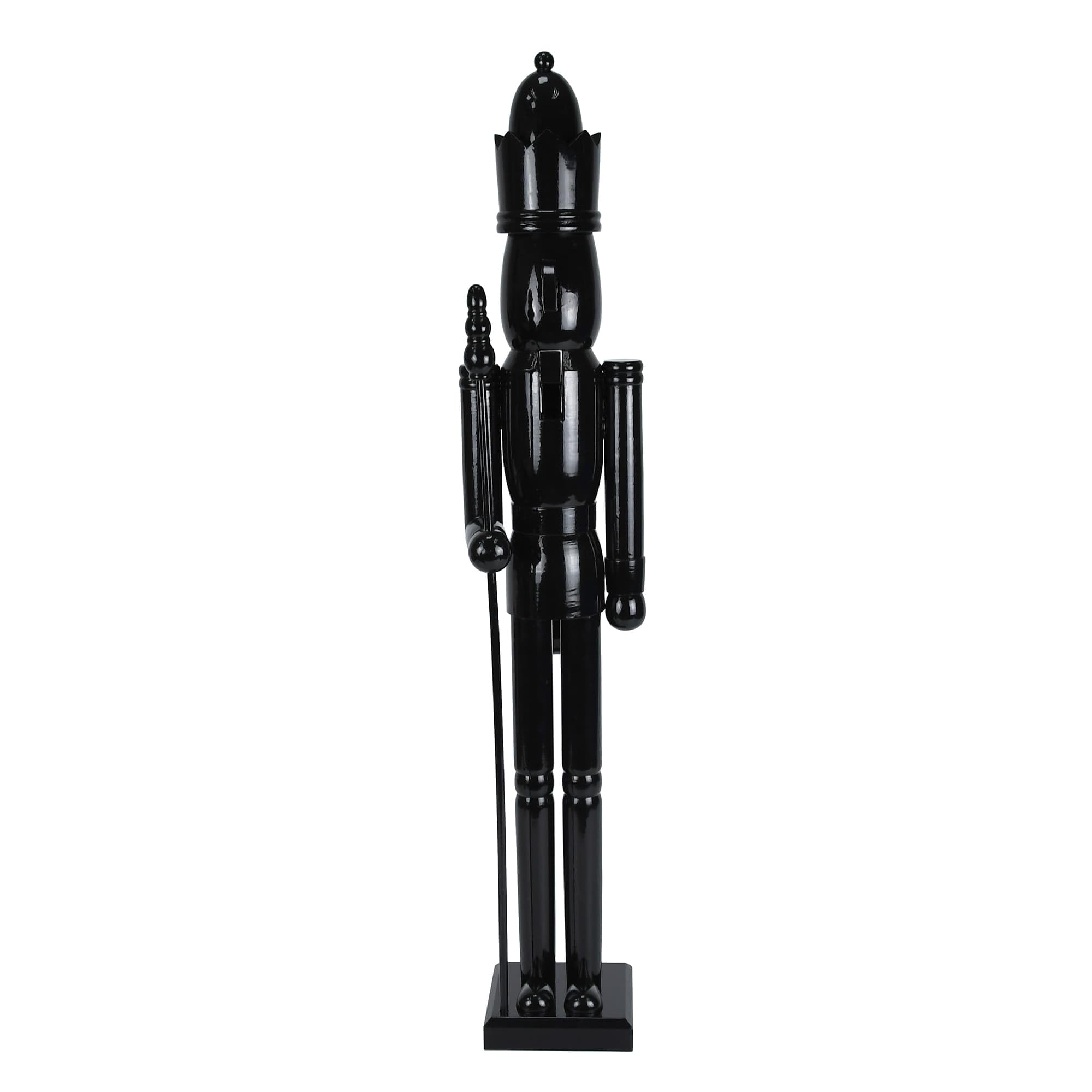 Jeco Inc. 36 Inch Wooden Black King Nutcracker
