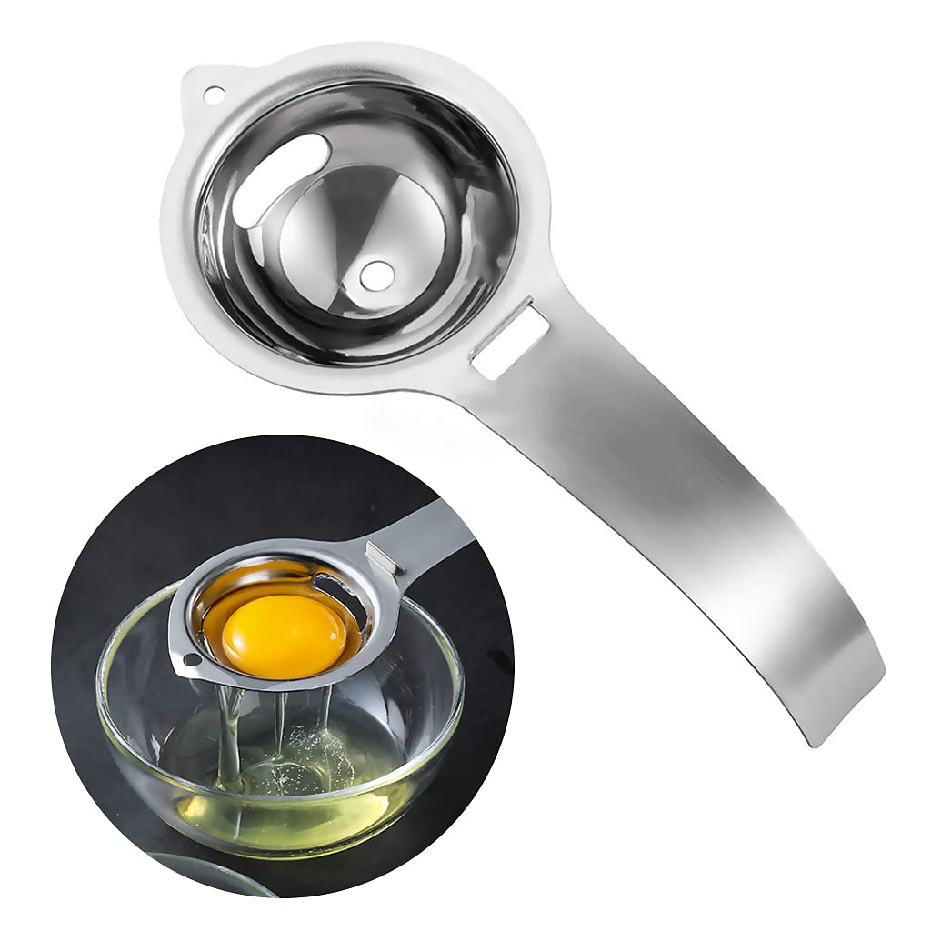 Egg Separator, Egg White And Yolk Separator, Stainless Steel, Health And Safety, Separator, Kitchen Gadgets