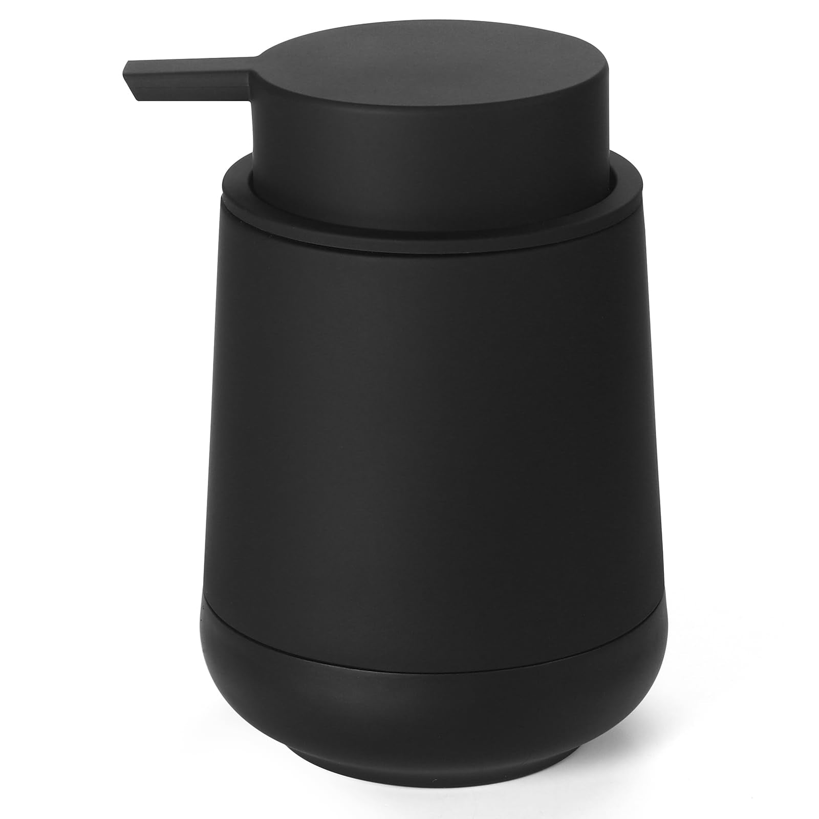 Gahefy Silicone Boot Black Hand Soap Dispenser For Bathroom,Refillable Dish Soap Dispenser For Kitchen With Easy-To-Press Pump (