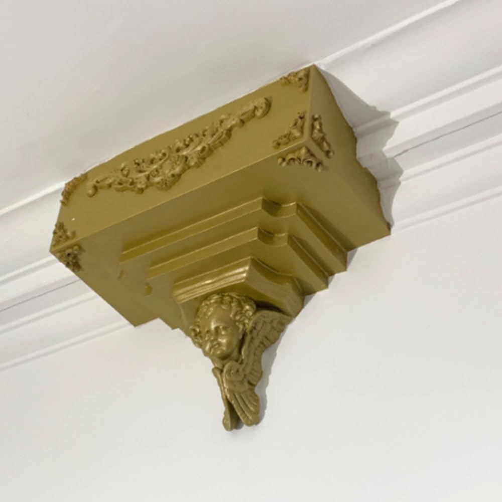 Aiminjey 20 Pcs Decorative Wood Flower Carved Appliques Corner Onlay Diy Unpainted Solid Wooden Carved Corner Decal For Furnitur