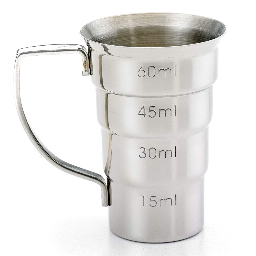 Barfly M37108 Drink Jigger, 2 Oz, Stainless W/Handle