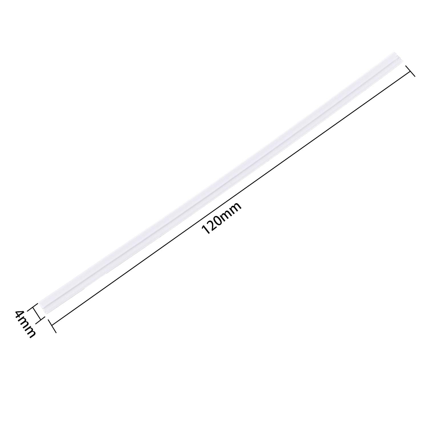 500 Pcs 5'' White Paper Twist Ties Reusable Bread Ties  for Party Cello Candy Bread Coffee Bags Cake Pops