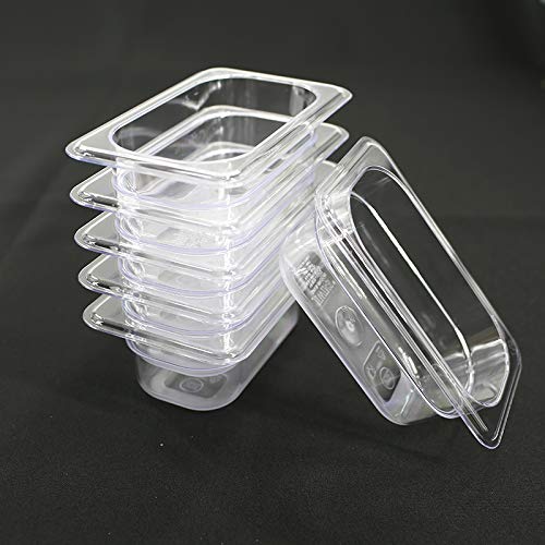 ? Cmi 1/9 Size Polycarbonate Food Pans,2.5'' Deep, Clear-Pack Of 6
