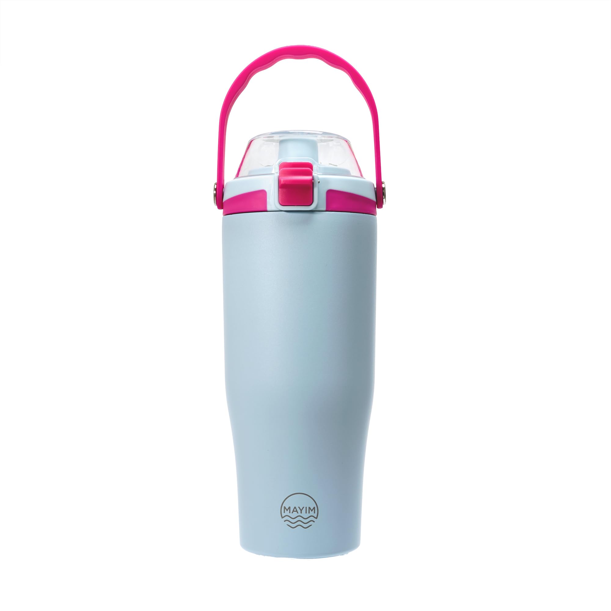 Mayim The SoftSip Bottle  30oz Insulated Water Bottle with Silicone Spout | SnapCover Locks & Protects | Soft FullGrip Silico
