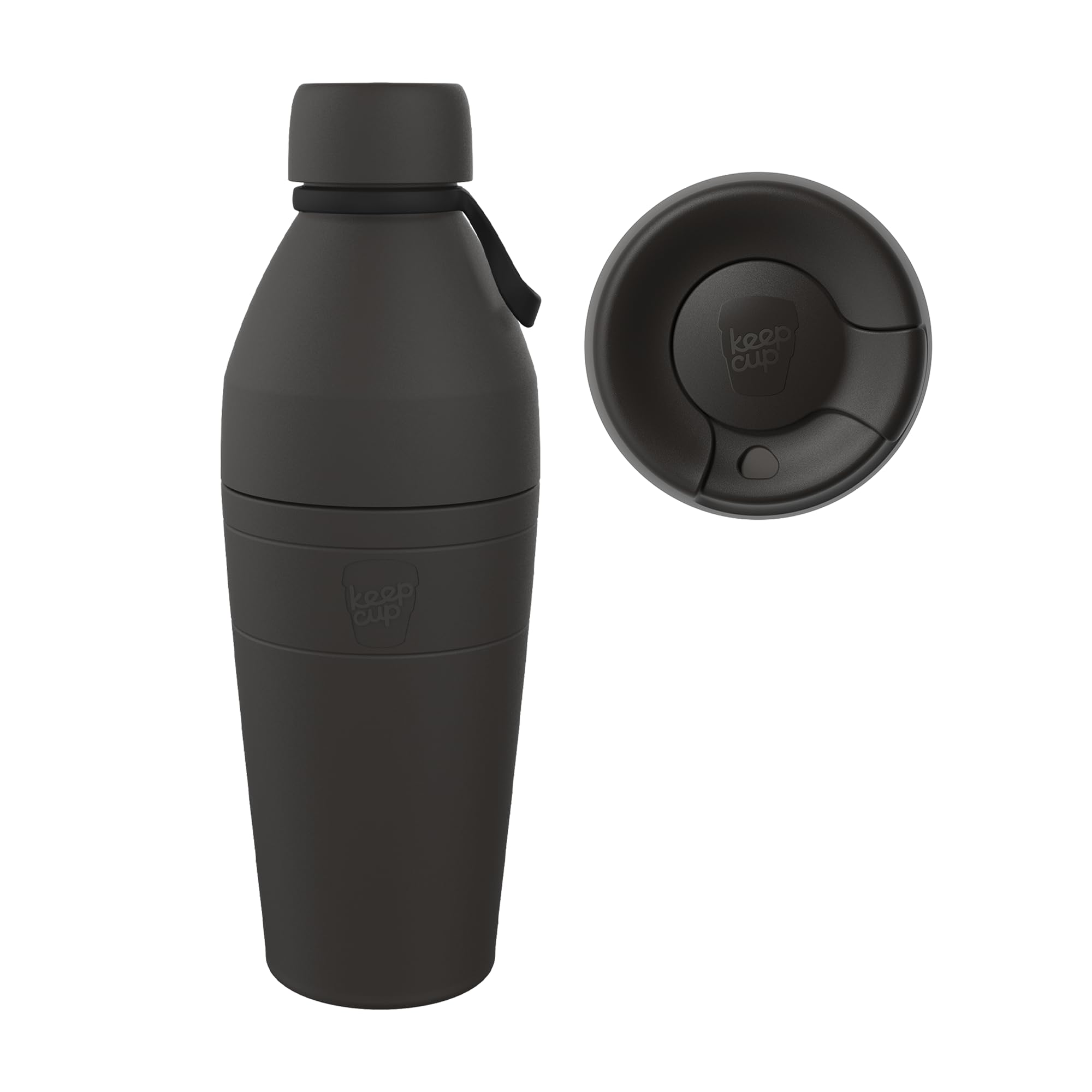 KeepCup CuptoBottle Kit, 2 in 1 Reusable Water Bottle and Travel Mug, Insulated Stainless Steel Dual Opening with Leakproof Si