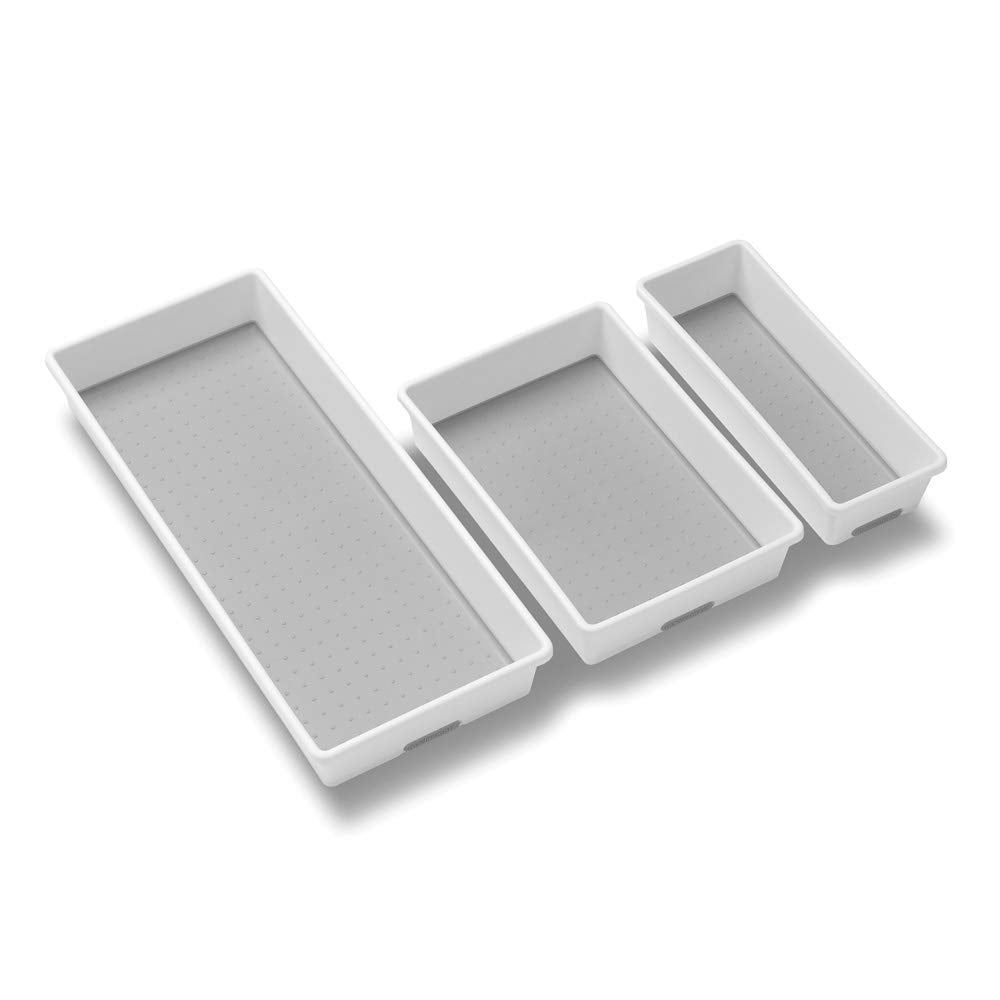 Madesmart Tray, Set Of 3, White, Premiumwhite