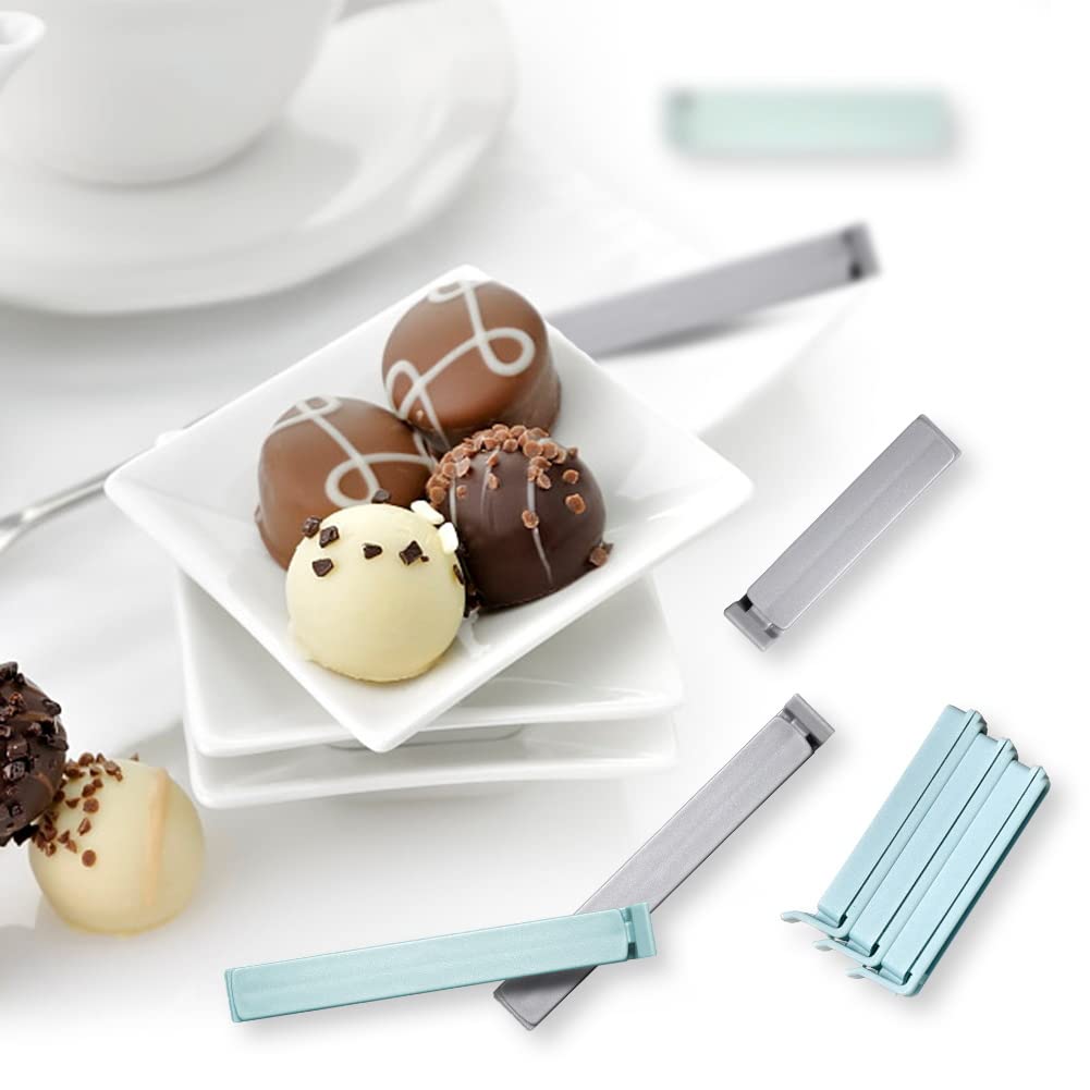 Bag Sealing Clips - Bag Clips For Food Keep Food Fresh Prevent Spillage Microwave Dishwasher Safe Bpa Free 3.2Inch,4.7Inch