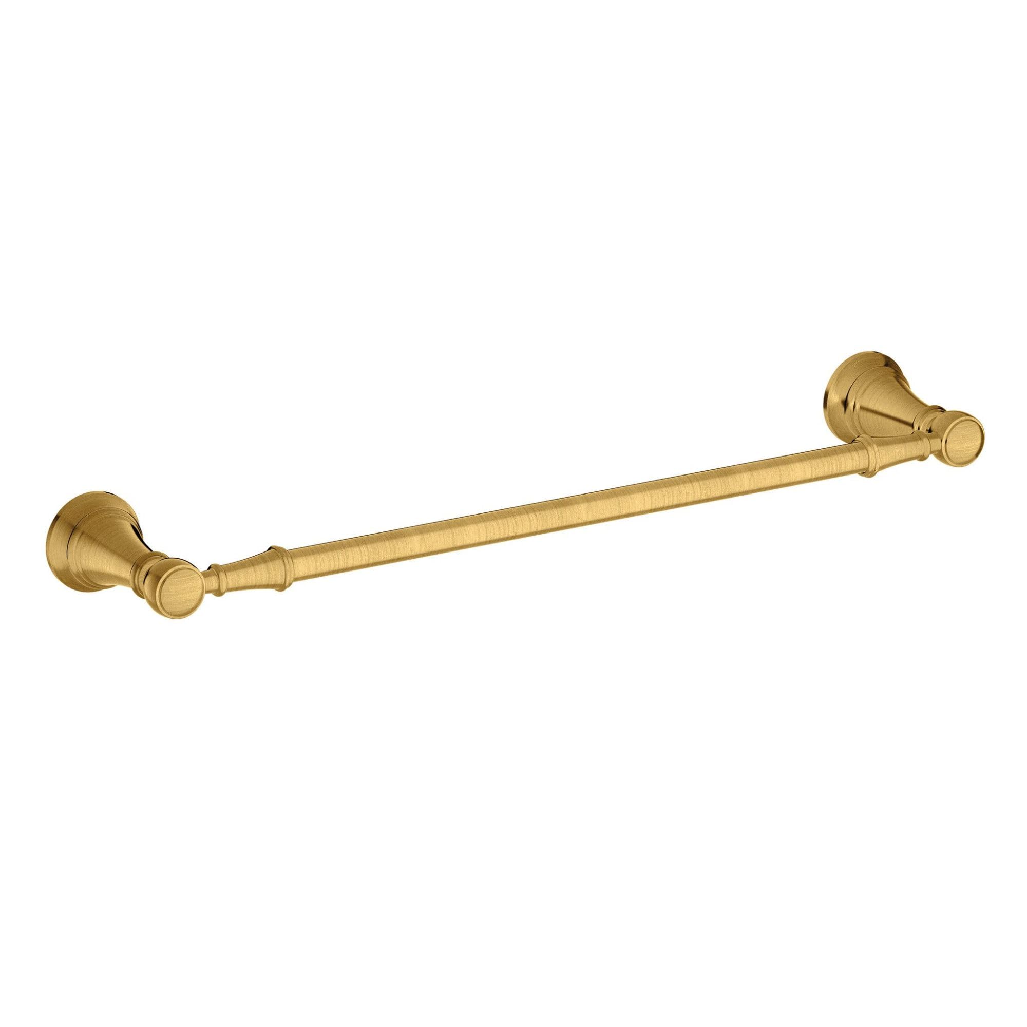 Moen Yb8418Bg Weymouth 18-Inch Single Towel Bar, Brushed Gold