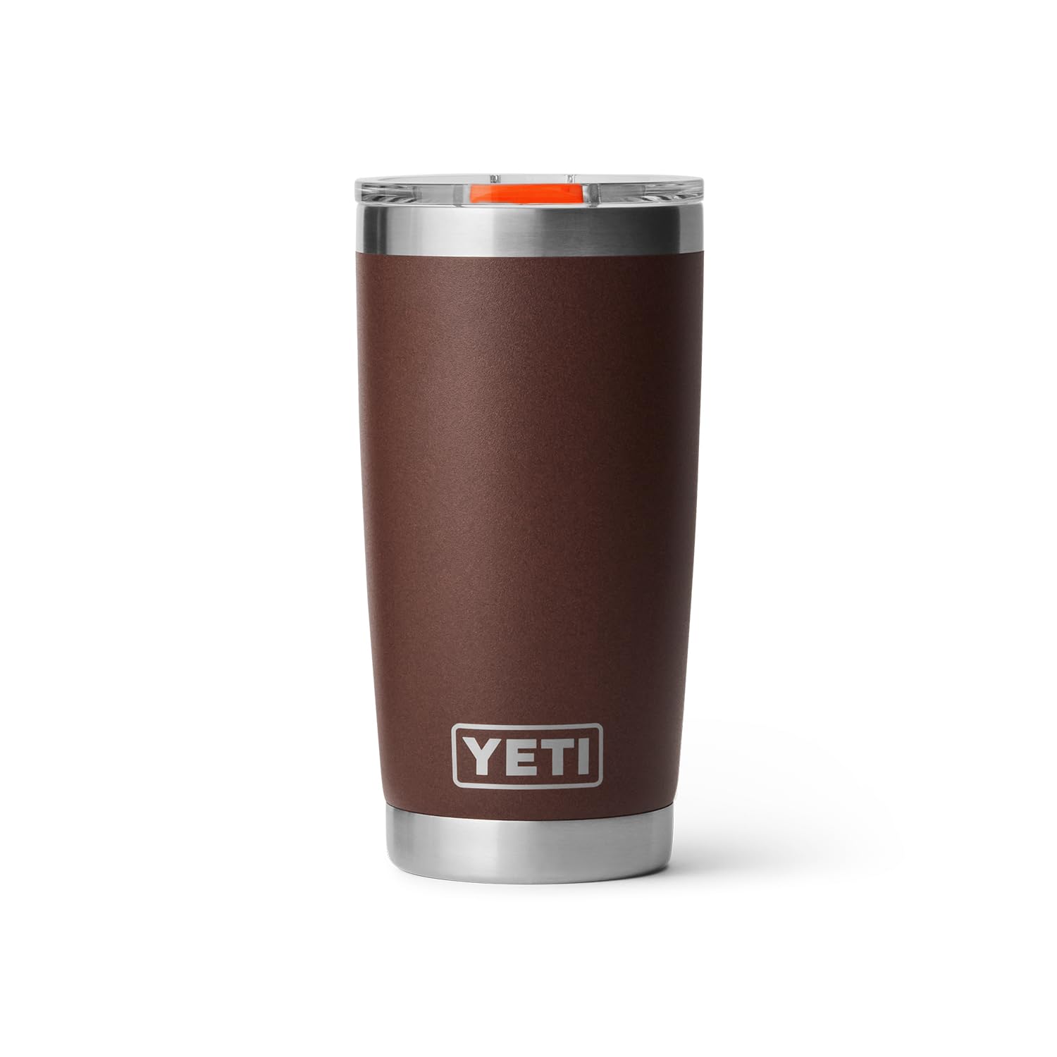 YETI Rambler 20 oz Tumbler, Stainless Steel, Vacuum Insulated, MagSlider Lid, Wetlands Brown