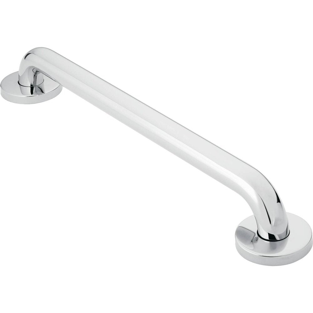 Moen R8742Ps Bathroom Safety 42-Inch Stainless Steel Bathroom Grab Bar With Textured Grip, Stainless