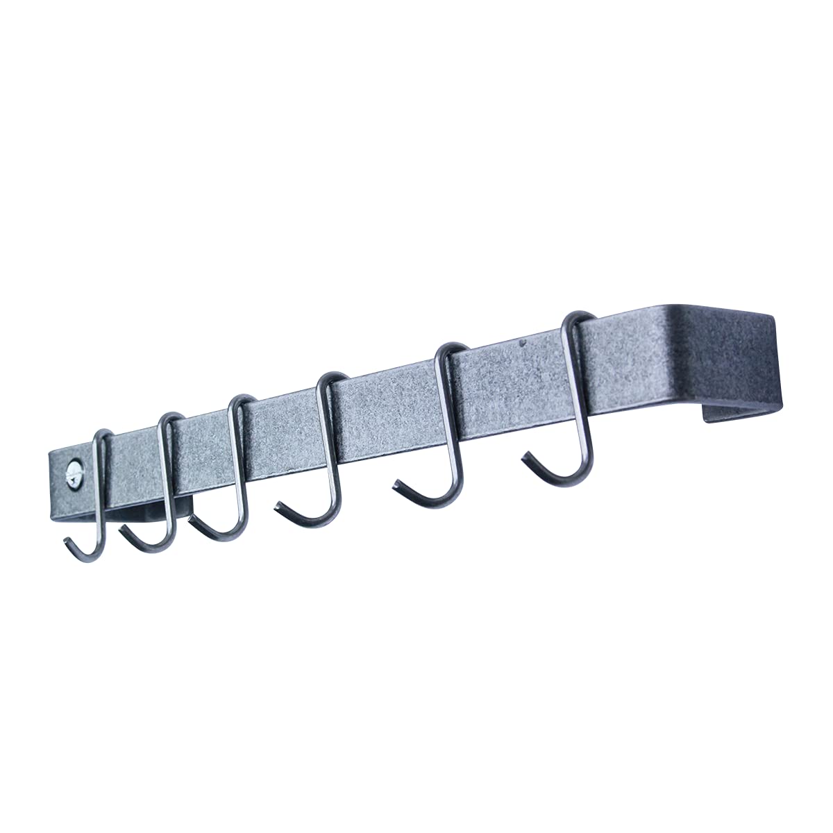 Enclume Premier 18-Inch Utensil Bar Wall Pot Rack, Hammered Steel