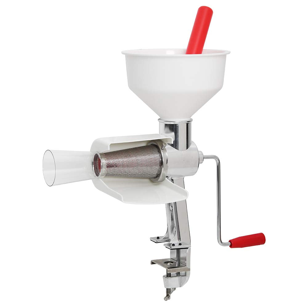 Johnny Apple Sauce Maker, Tomato Sauce Maker, Remove Skins & Seeds From Produce, Model 250 Clamp Based Food Strainer (Basic Stra