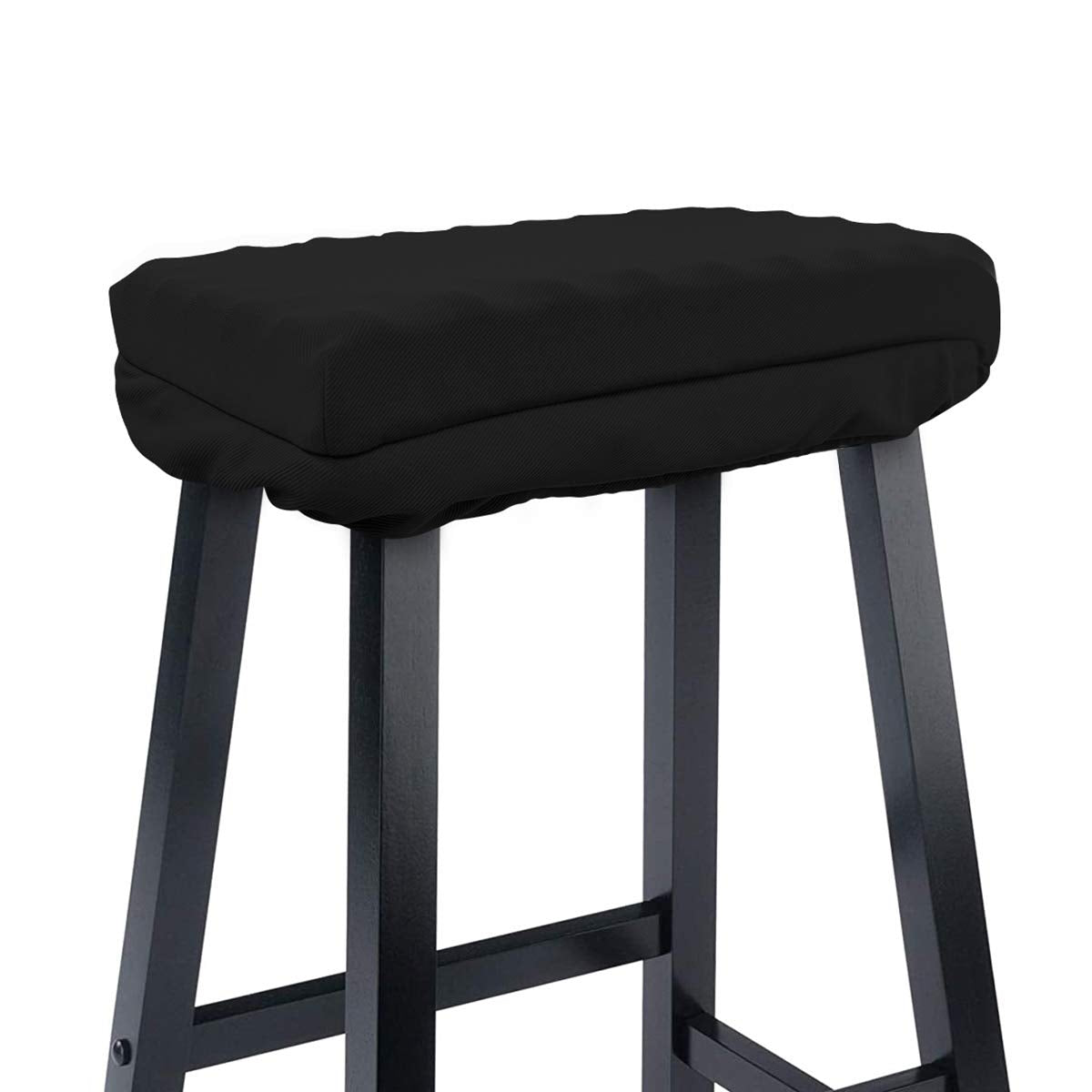 Baibu Non Slip Rectangle Bench Stool Cushion, Kitchen Counter Stool Covers Saddle Stool Seat Cushions With Elasticized Edge - On