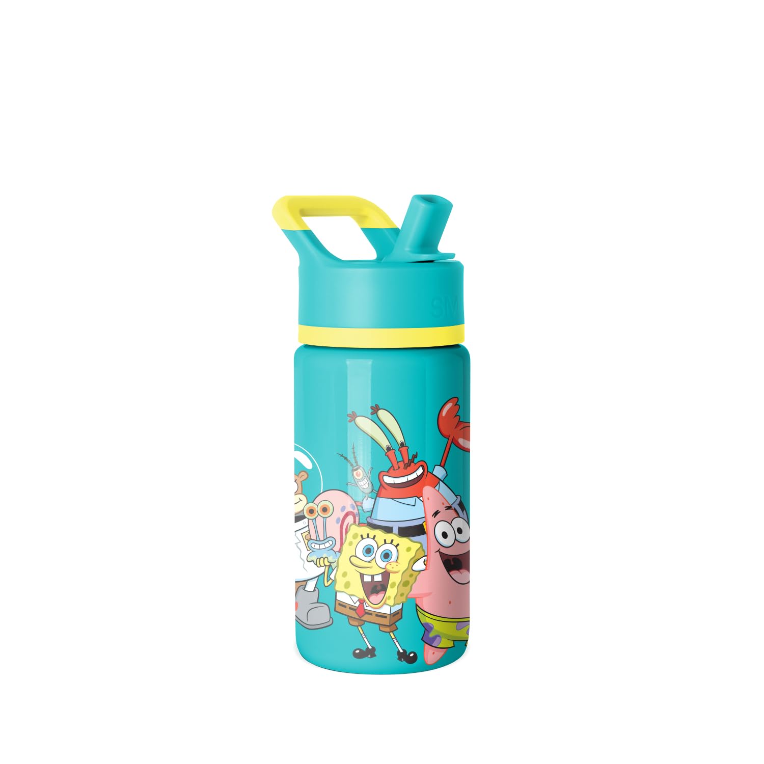 Simple Modern Kids Summit Water Bottle with Straw Lid | SpongeBob 14oz Insulated Stainless Steel Cup for Boys, Girls, School | S