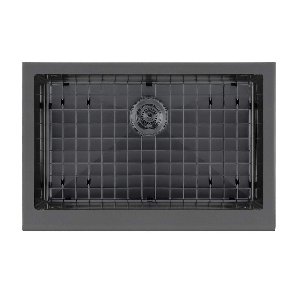 Whitehaus Whnpl3020-Mblk Noah Plus Collection Kitchen Sink Matte Black