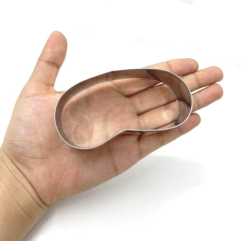 Liliao Party Mask Cookie Cutter - 3.7 X 1.8 Inches - Birthday Biscuit Fondant Sandwich Bread Mold Cutters - Stainless Steel - By