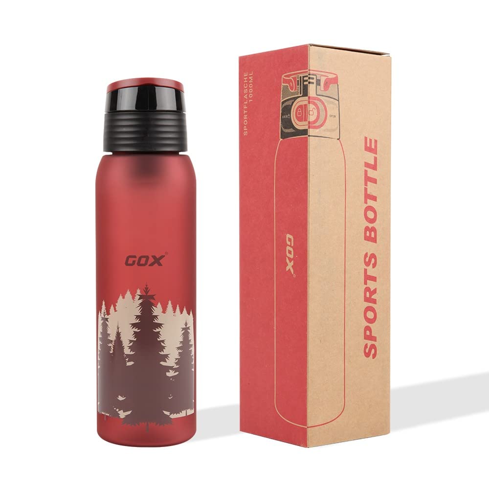 GOX 32 oz Infuser Water Bottles, Cranberry