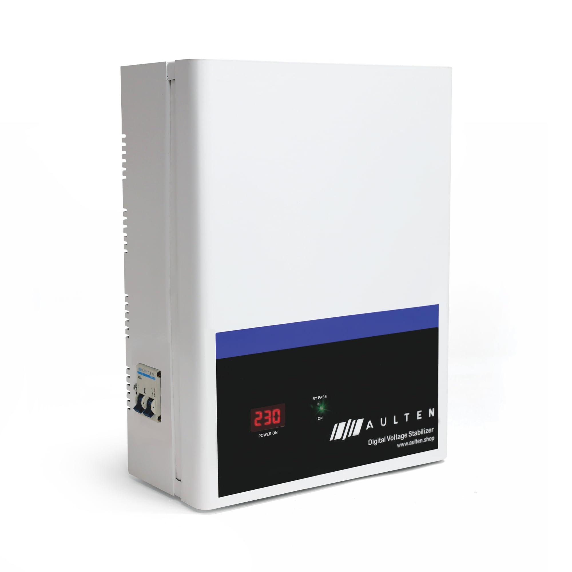 Aulten Mainline Voltage Stabilizer For Home 5 Kva Heavy Duty 4000W 90V-300V Ad009 (White) | 2 Year Warranty