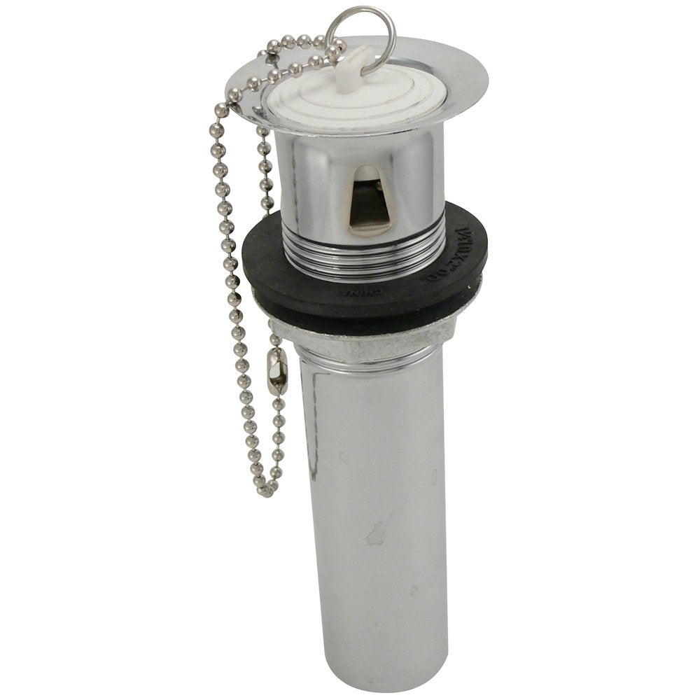 Keeney 1681K Sink Pull Out Plug with Chain and Stopper, Chrome