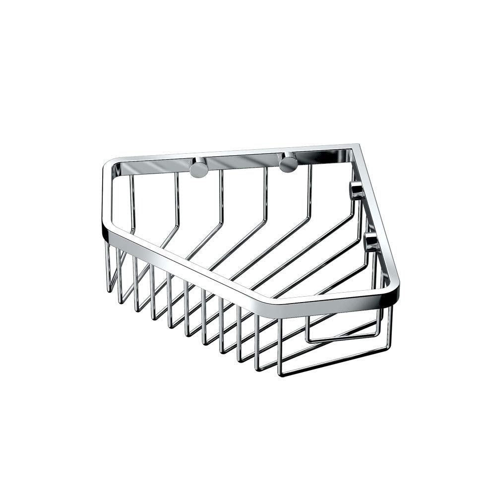 Gatco 1499 8-1/2-Inch Shower Or Tub Corner Basket, Chrome