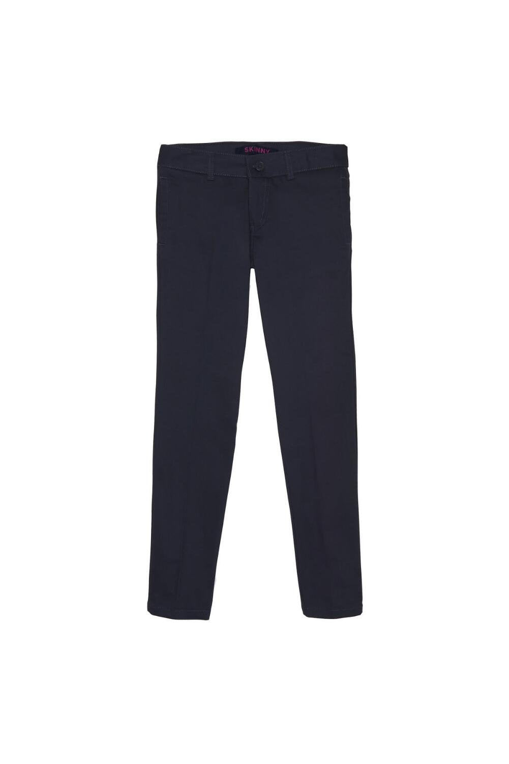 French Toast Big Girls Straight Leg Pant, Navy, 12