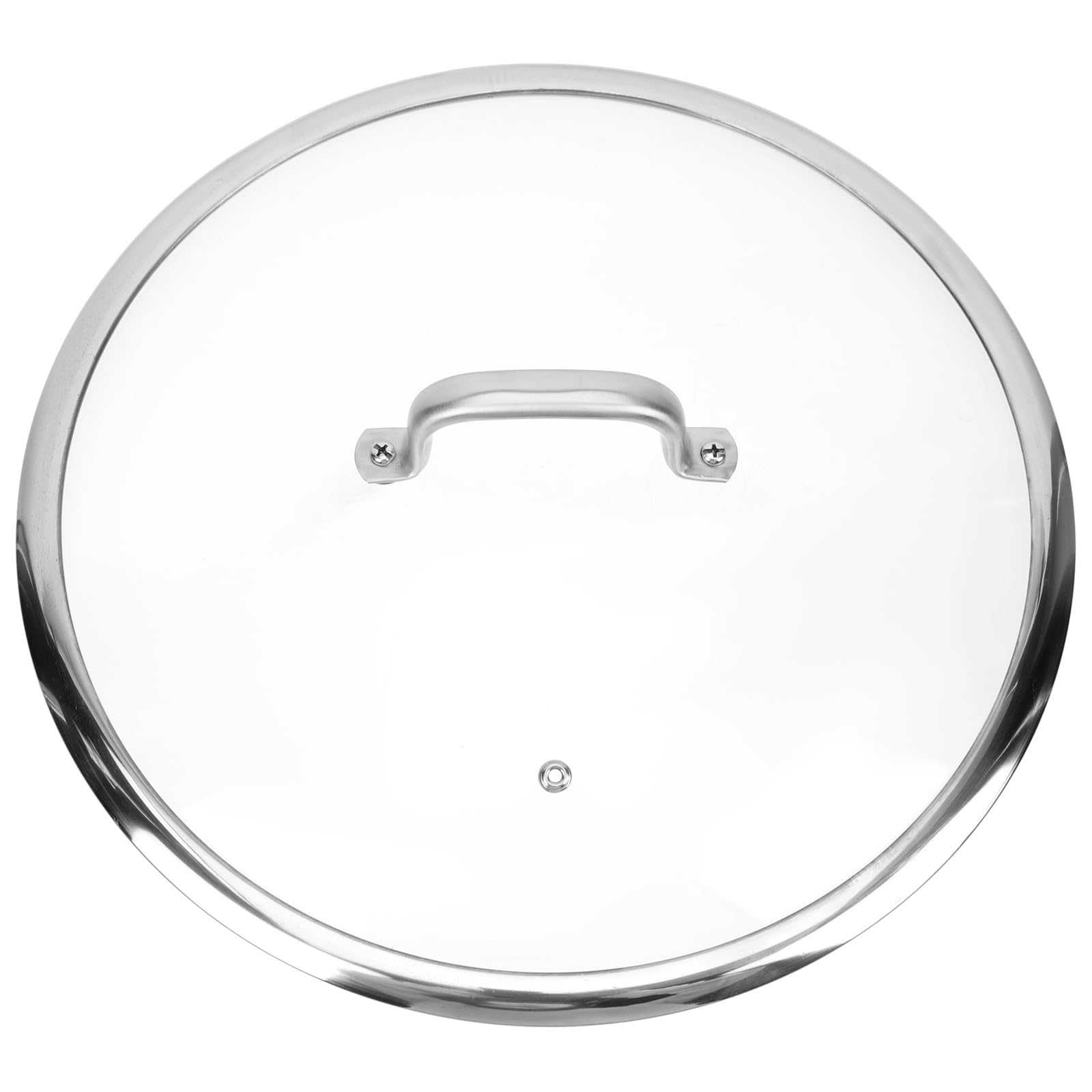Luxshiny 13 Inch Tempered Glass Pot Lid with Heat Resistant Handle  Thickened Transparent Pan Cover