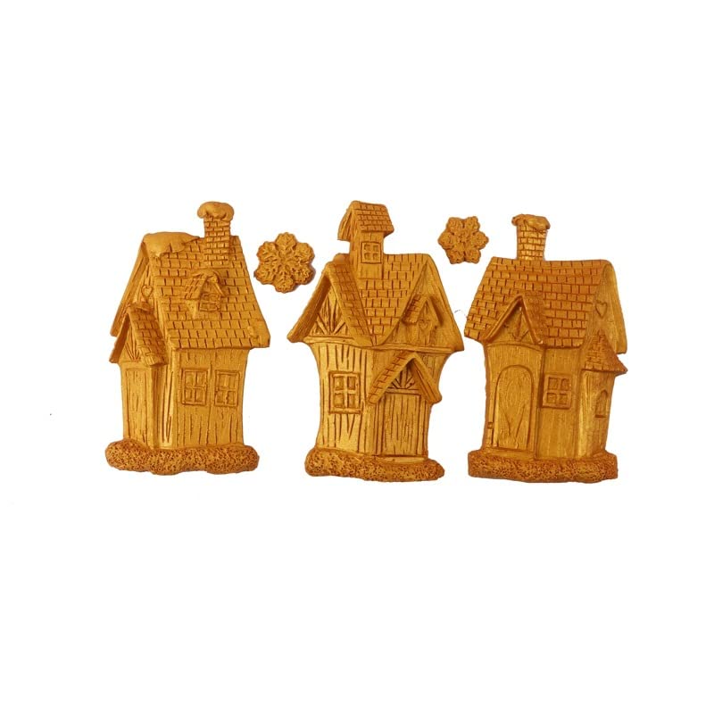 Cestony Christams Gingerbread House Silicone Molds For Diy Cake Fondant Biscuit Cookies Soap Sugar Pudding Chocolate Hard Candie