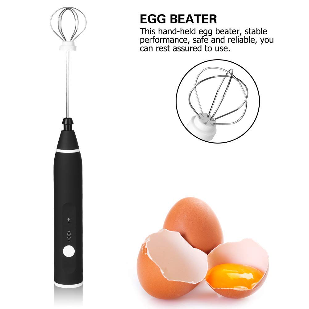 Milk Frother Handheld Frother Whisk, Electric Coffee Foam Maker Mini Blender Usb Rechargeable Drink Mixer For Latte, Cappuccino,