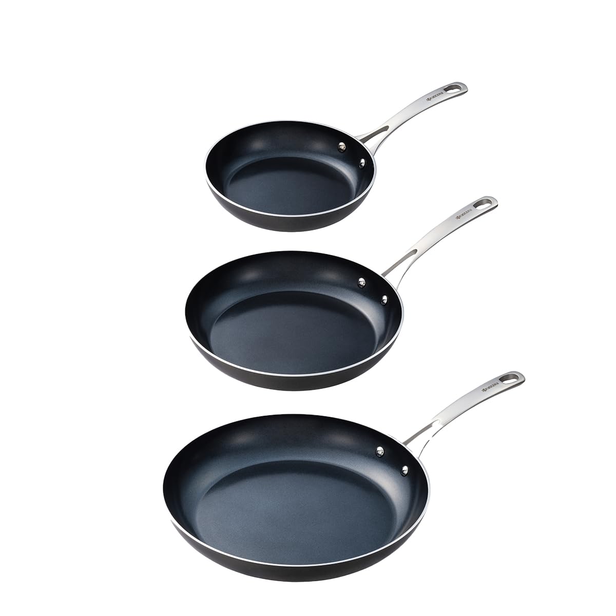 Kyocera 8, 10 And 12 Ceramic Pfas-Free Nonstick Fry Pans 3-Piece Set