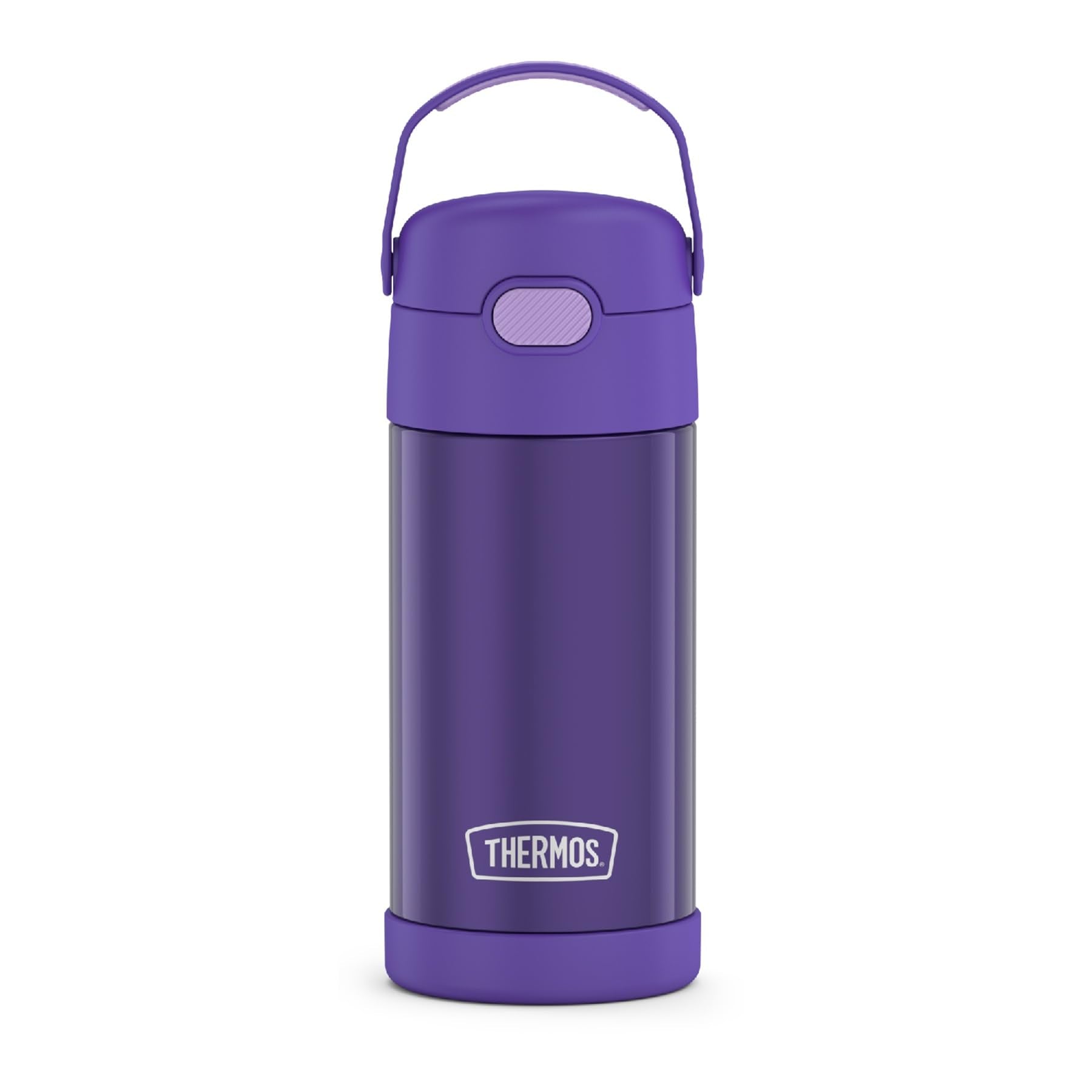 Thermos Funtainer Water Bottle With Straw - 12 Ounce, Violet - Kids Stainless Steel Vacuum Insulated Water Bottle With Lid