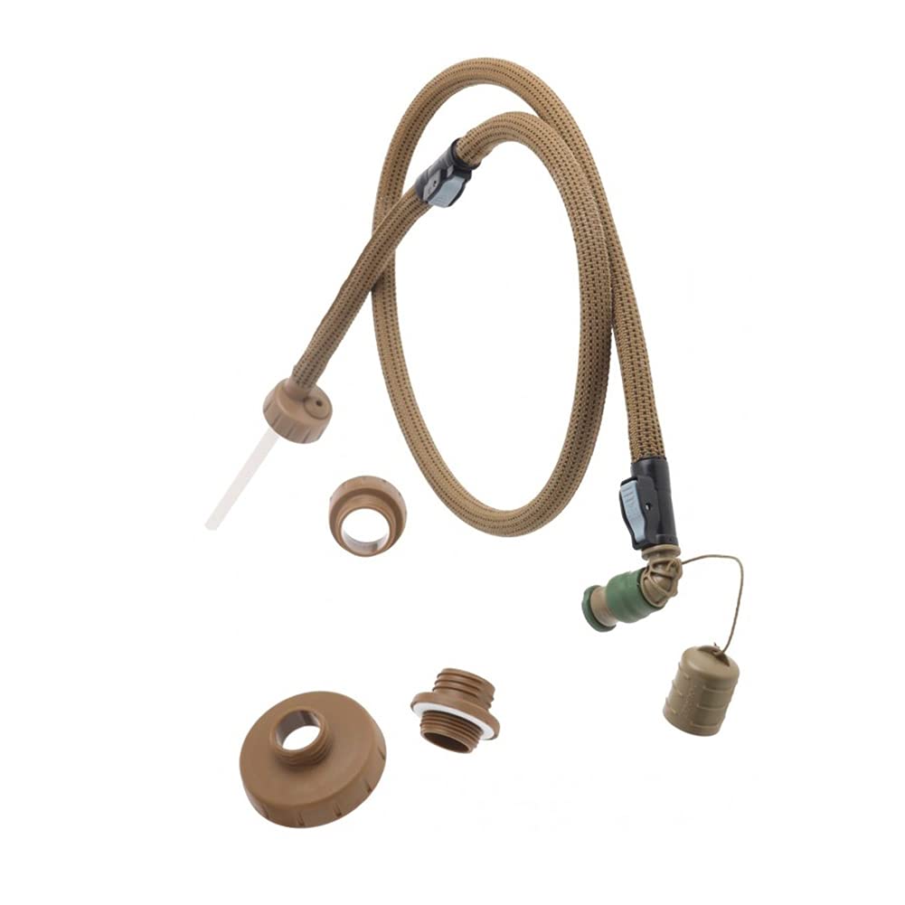 Source Tactical Snep Convertube Water Bottle Adapter Kit, Plastic, Coyote