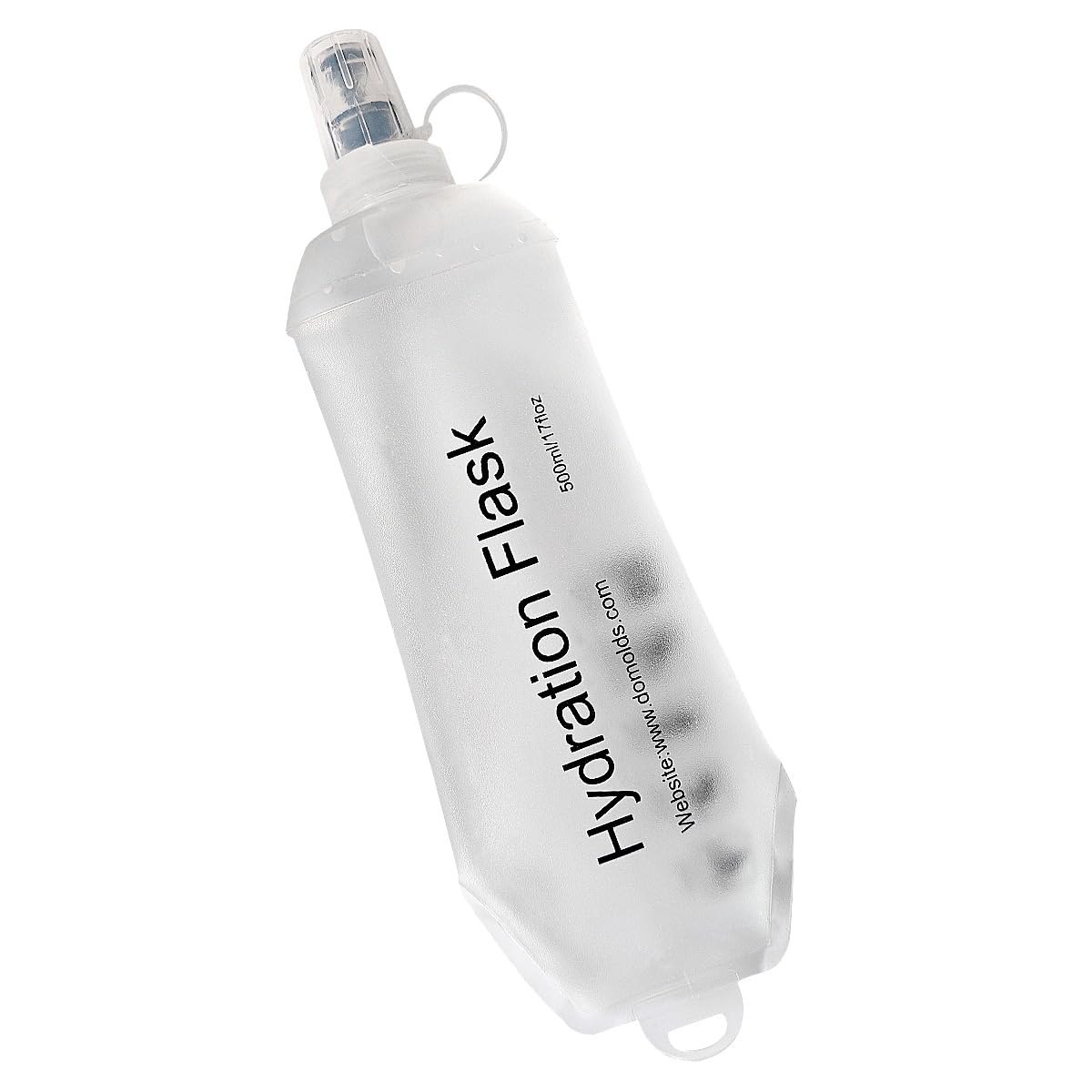 WILDREEDS 500ml Soft Flask, TPU Collapsible Soft Water Bottle for Hydration Pack, Running Vest, Folding Water Bottle for Hiking 