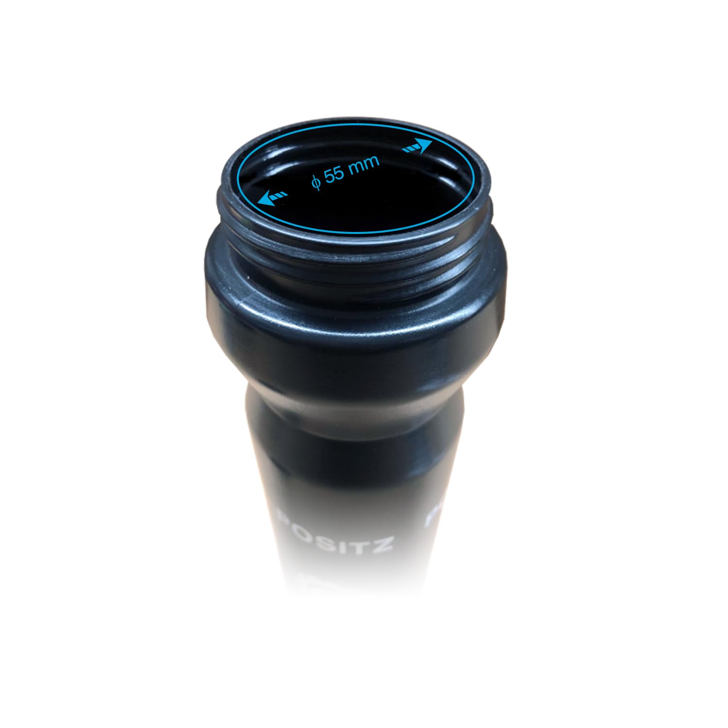 Positz Boost 1000 Cycling Water Bottle With Massive 34Oz 1 Litre Capacity Black