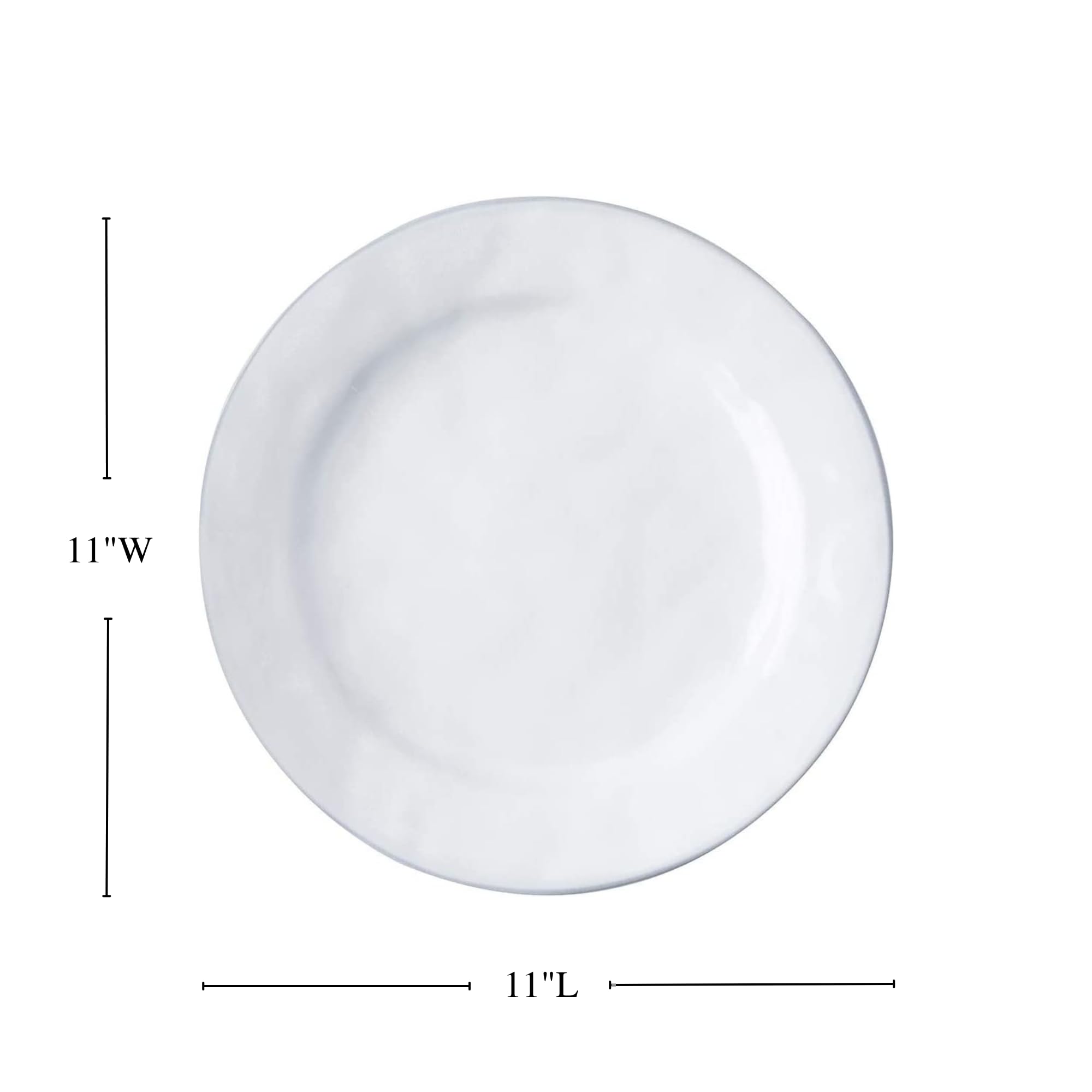 Juliska Quotidien White Truffle Dinner Plate