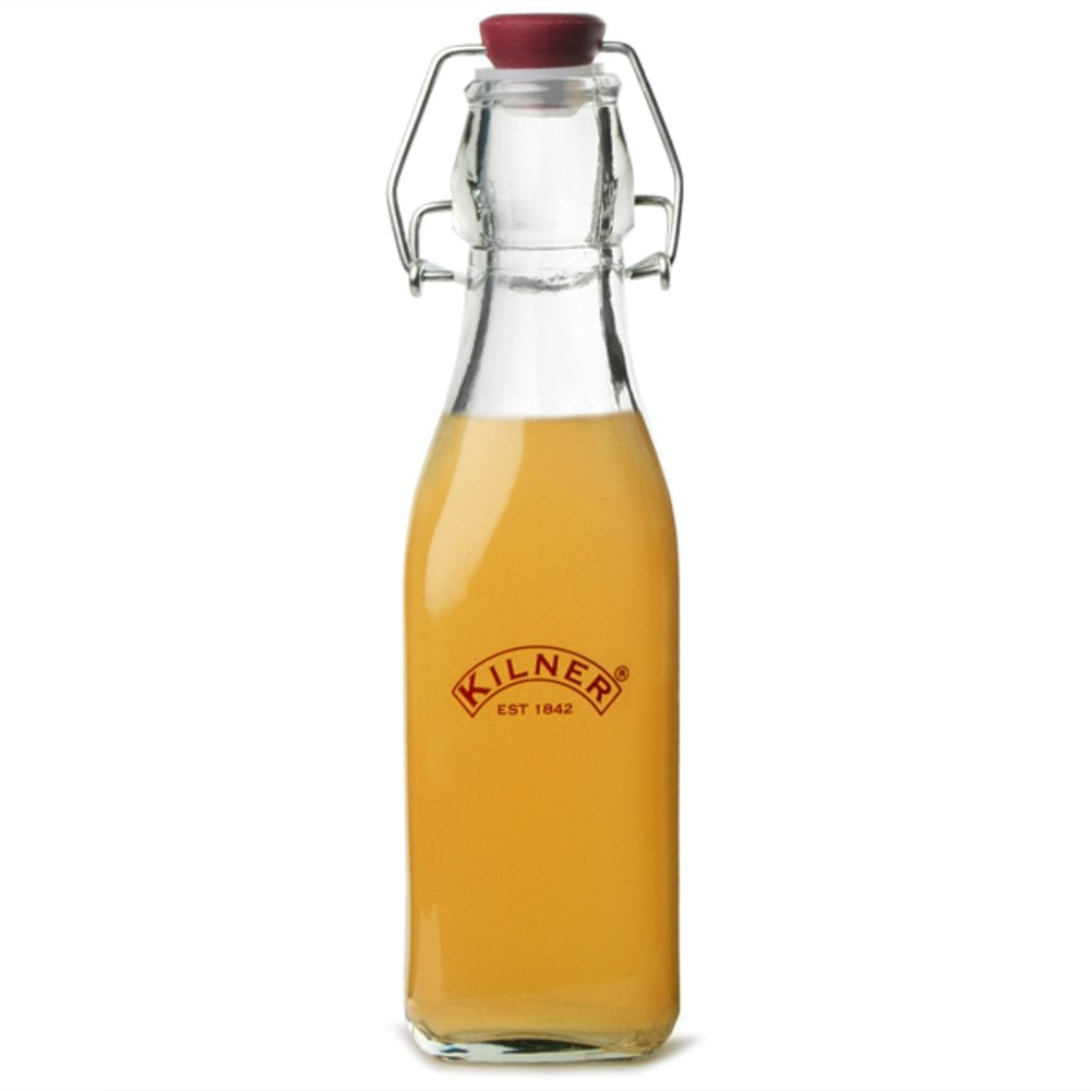 Kilner, 0.25 Litre, Transparent 0025.470 Square Bottle 0.5